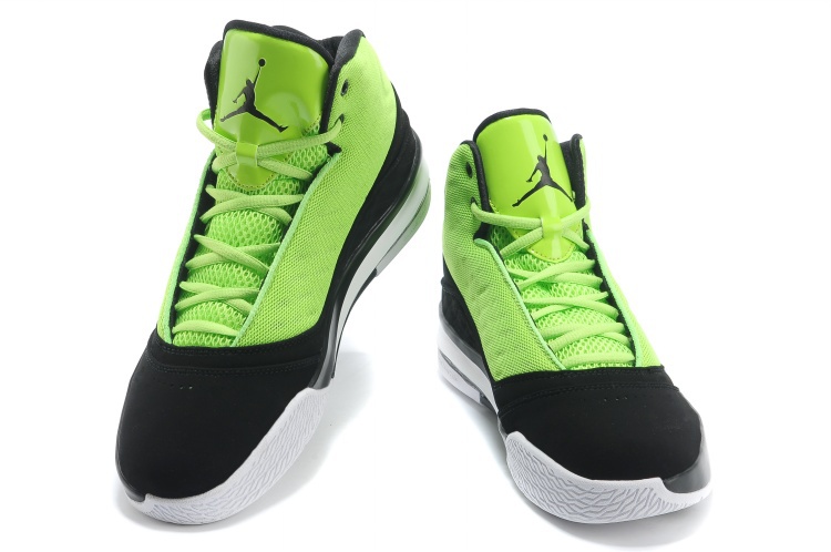 Jordan B`MO Green Black White Shoes - Click Image to Close